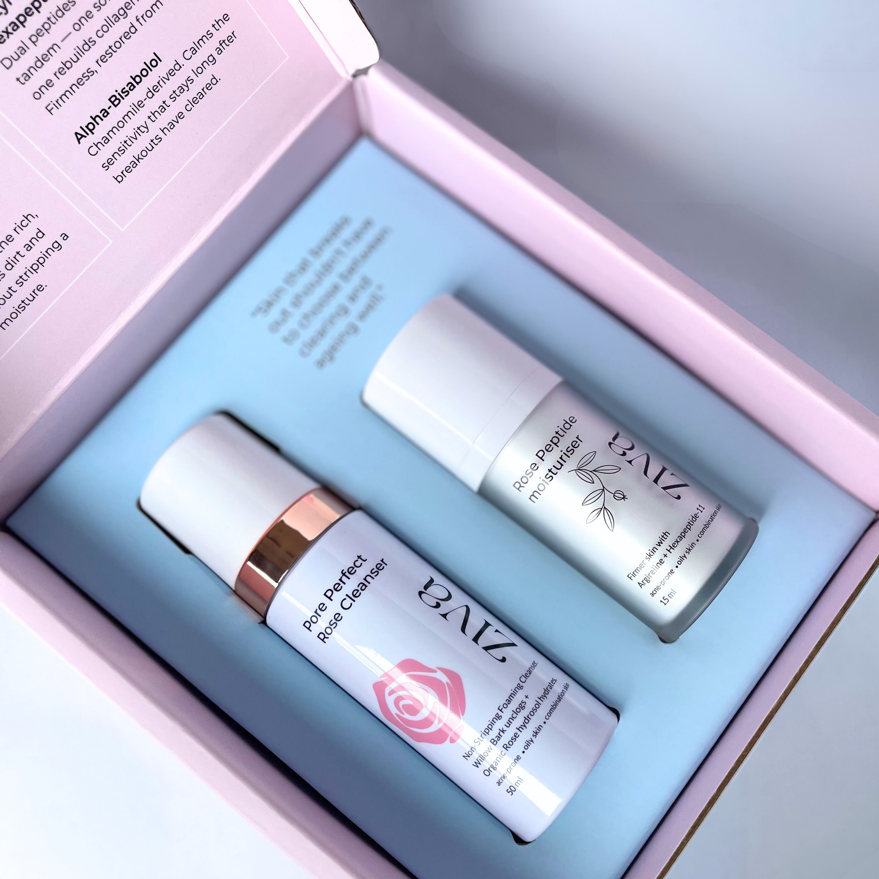 Natural peptides ectoin and rose hydrosol in Ziva Beauty moisturiser — anti-ageing skincare melanin-rich skin 