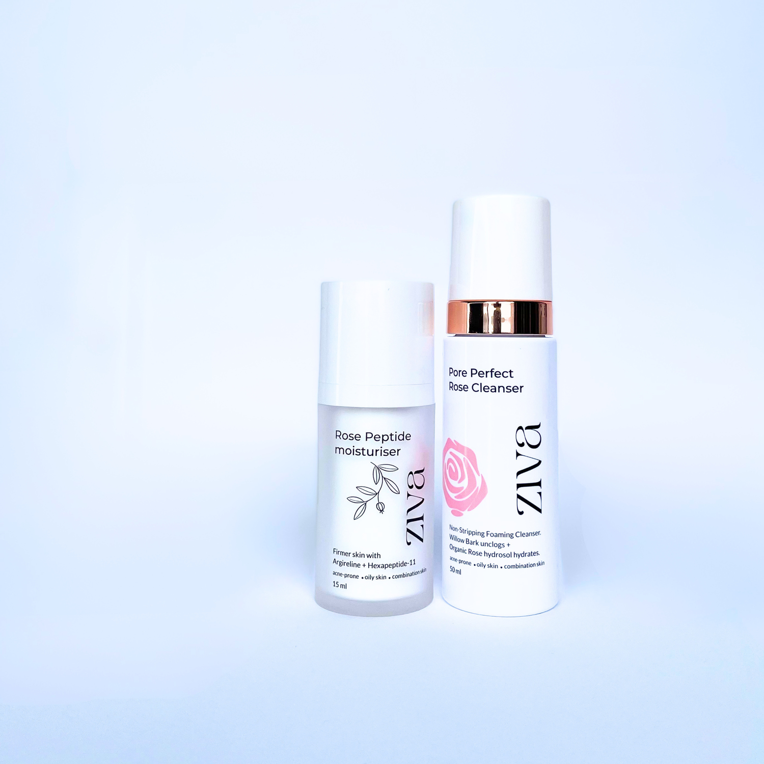 Ziva Beauty Travel Pack versus full size — natural skincare for melanin-rich skin Malaysia Singapore travel