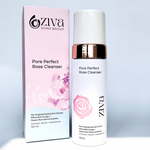 Ziva Beauty PorePerfect Rose Cleanser — natural BHA foaming cleanser for acne-prone melanin-rich skin Malaysia Singapore